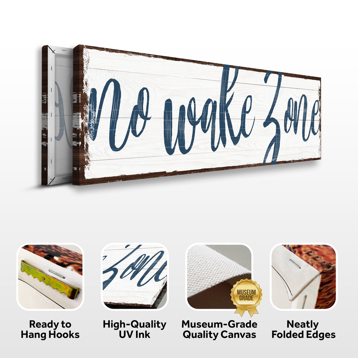 No Wake Zone Sign