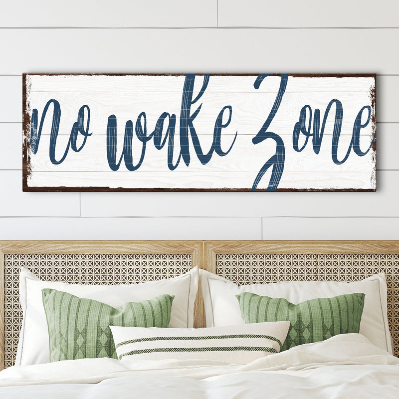 No Wake Zone Sign