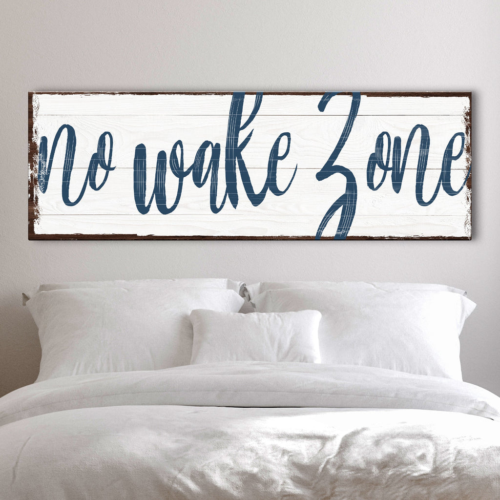 No Wake Zone Sign
