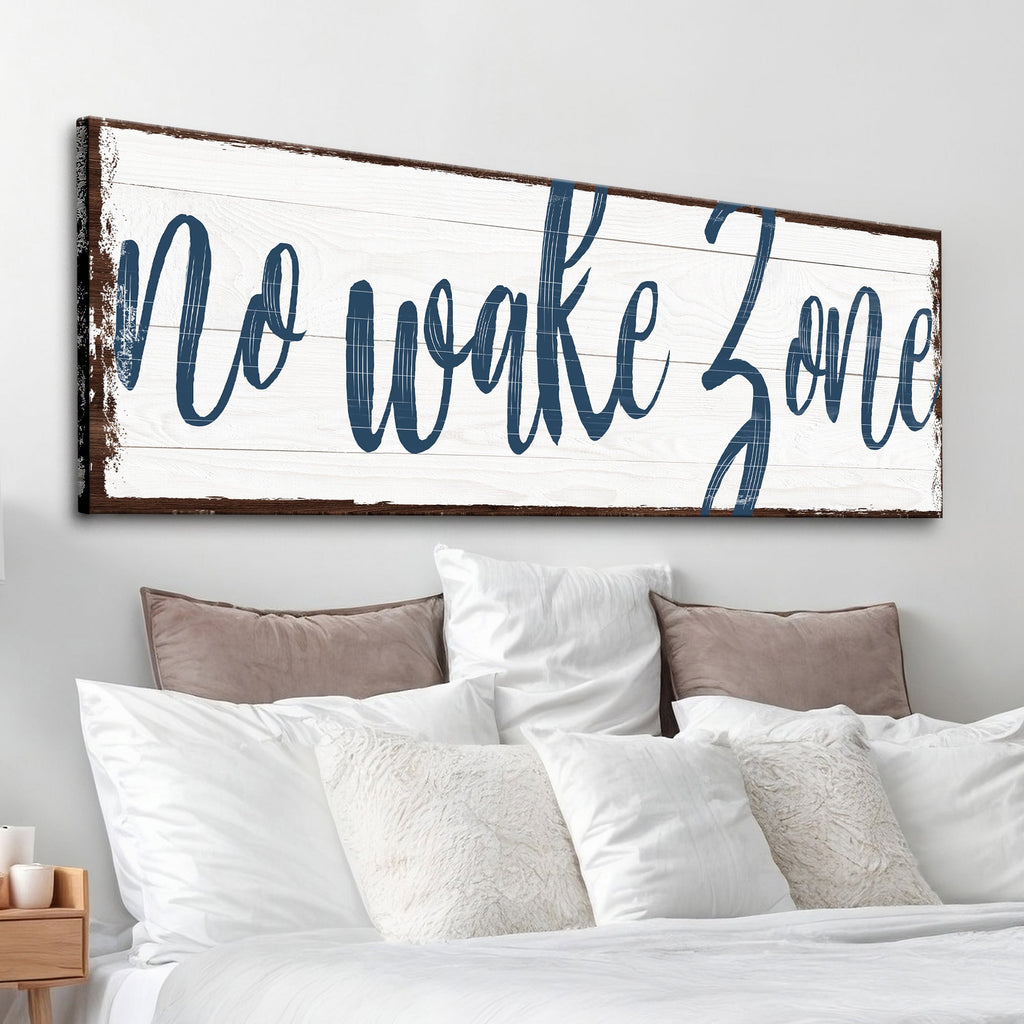 No Wake Zone Sign