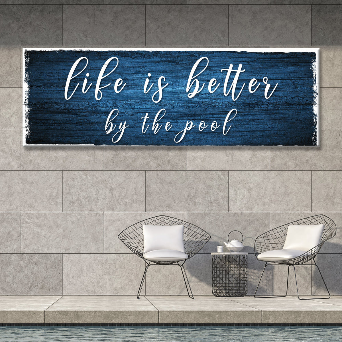 Life Is Better by the Pool Sign